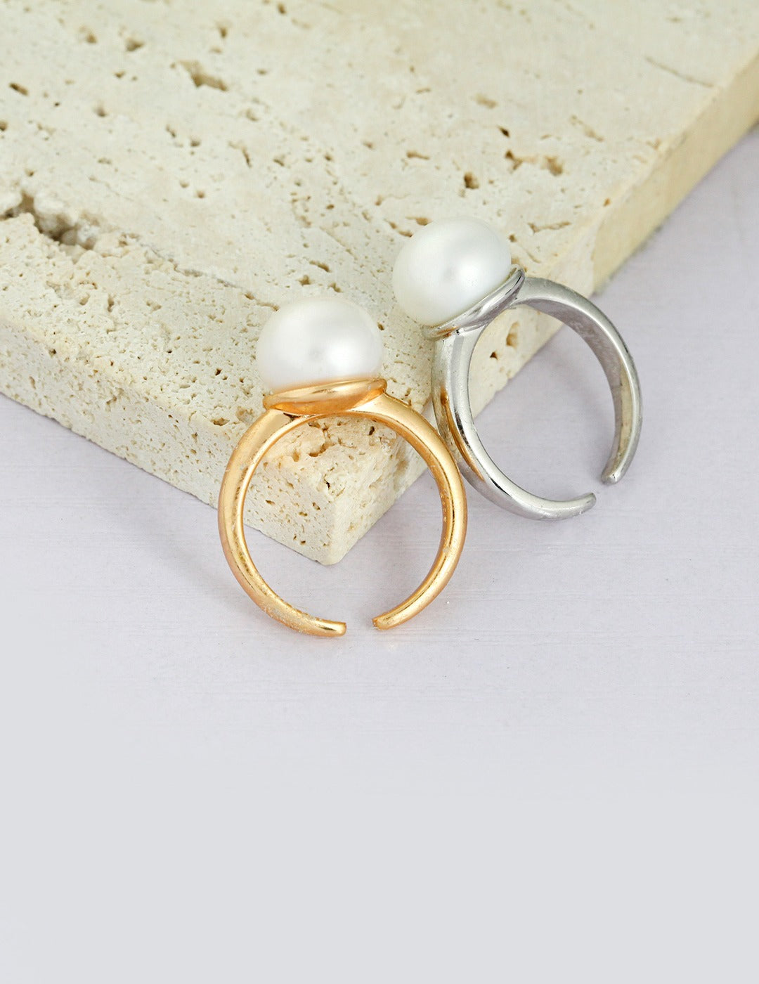 Gumball Pearl Ring in 14K Gold