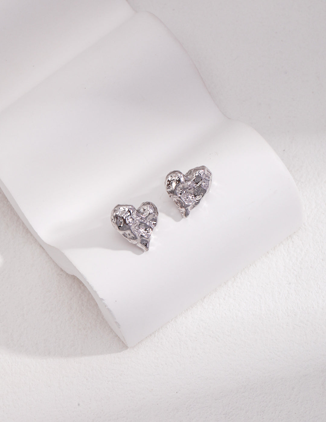 Pure Silver Heart Earrings