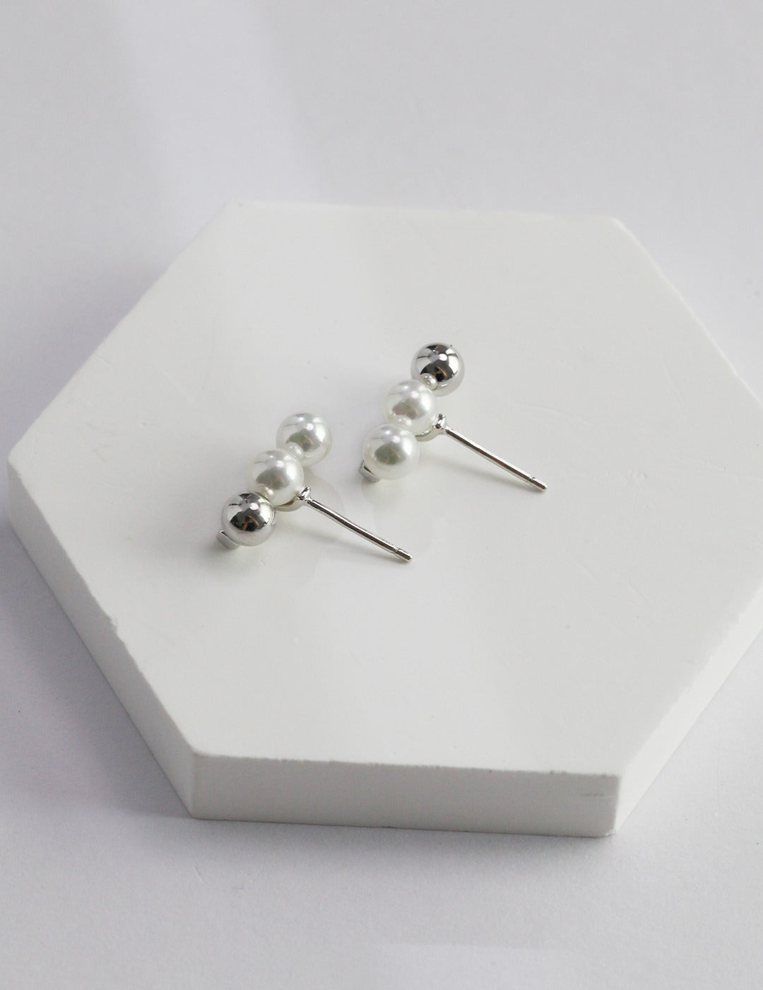 Sterling Silver Pearl Earrings