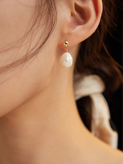 Bold Pearl Drop Earrings