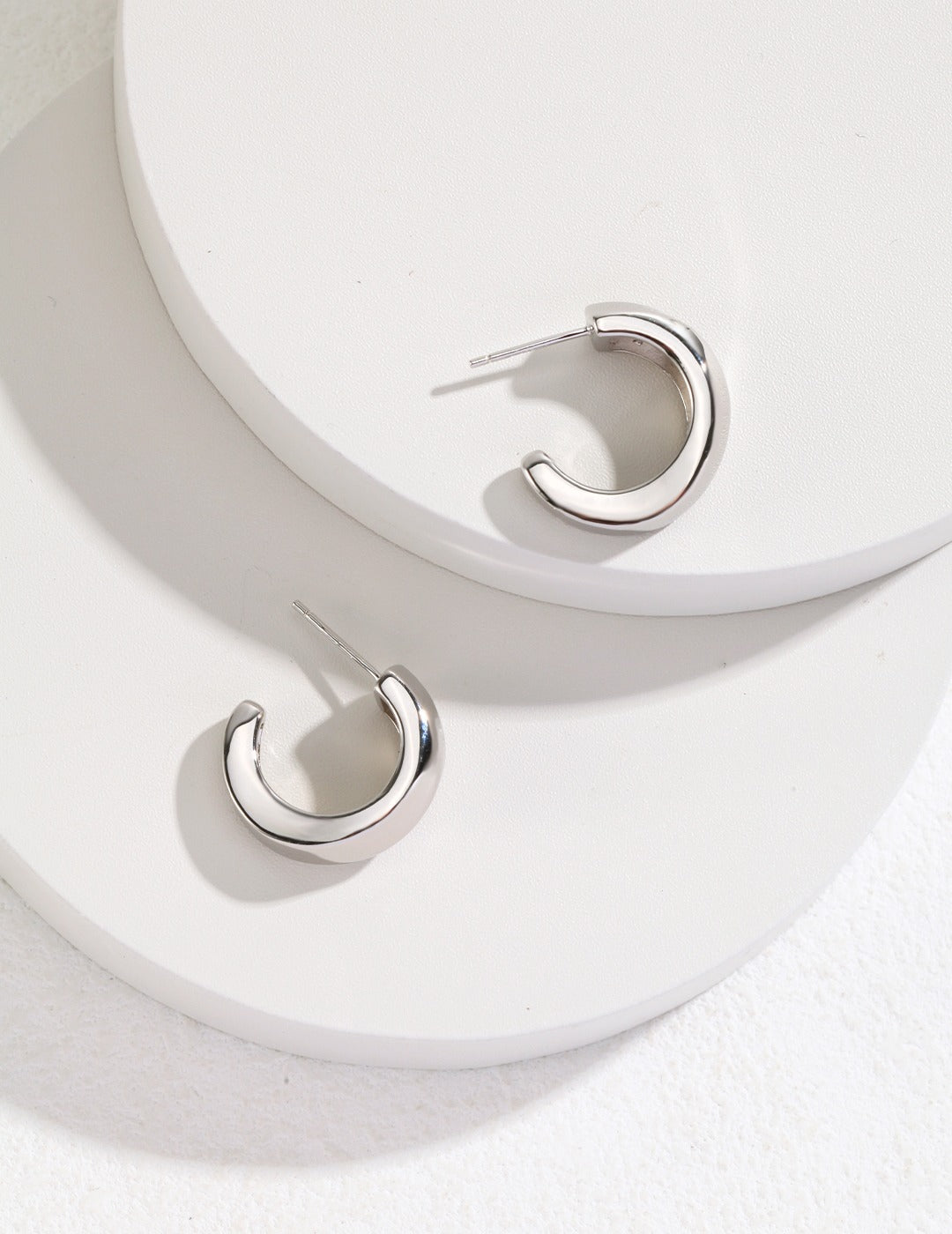 Bold Huggie Hoop Earrings