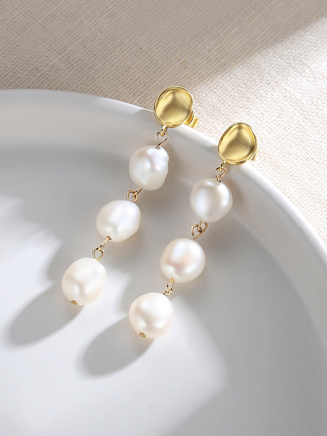 Bold Baroque Pearl Earrings