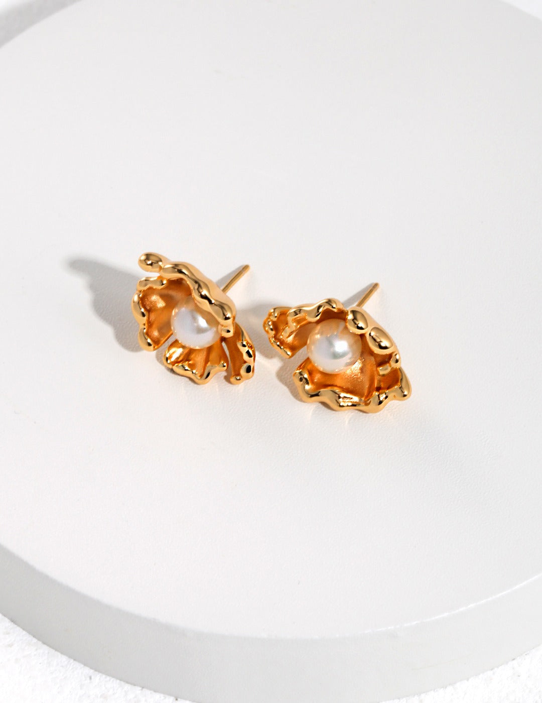 Spindrift Pearl Ear Studs