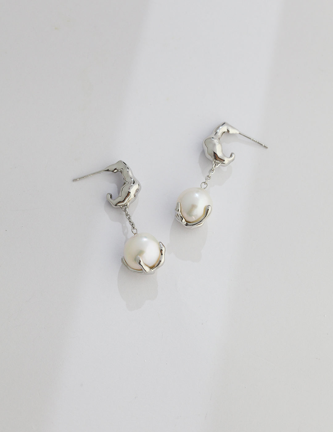 Baroque Pearl Pendant Earrings